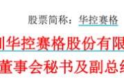 德州华控赛格董事长、董秘、副总经理三高管同日辞职